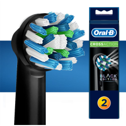 Oral-B Cross Action Black Edition Yedek 2'li EB50