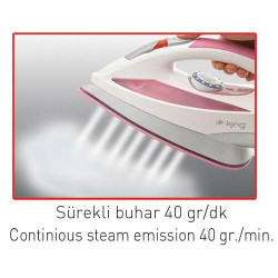 King Power 2.5 Bar Buhar Pompalı Ütü K1712